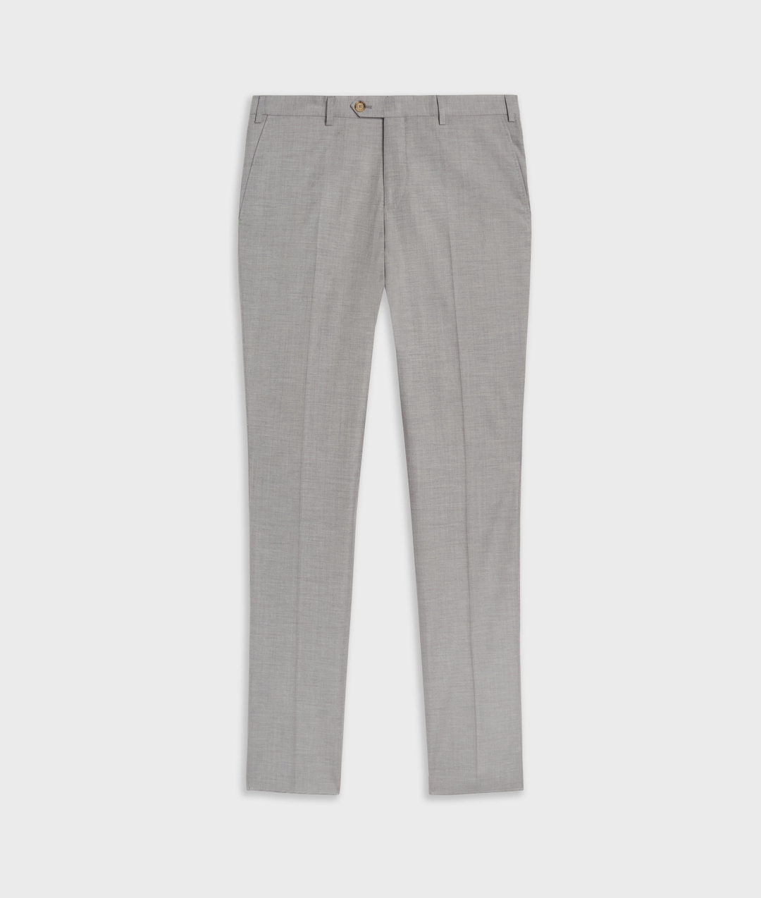 light grey stretch wool viscose and elastane trousers