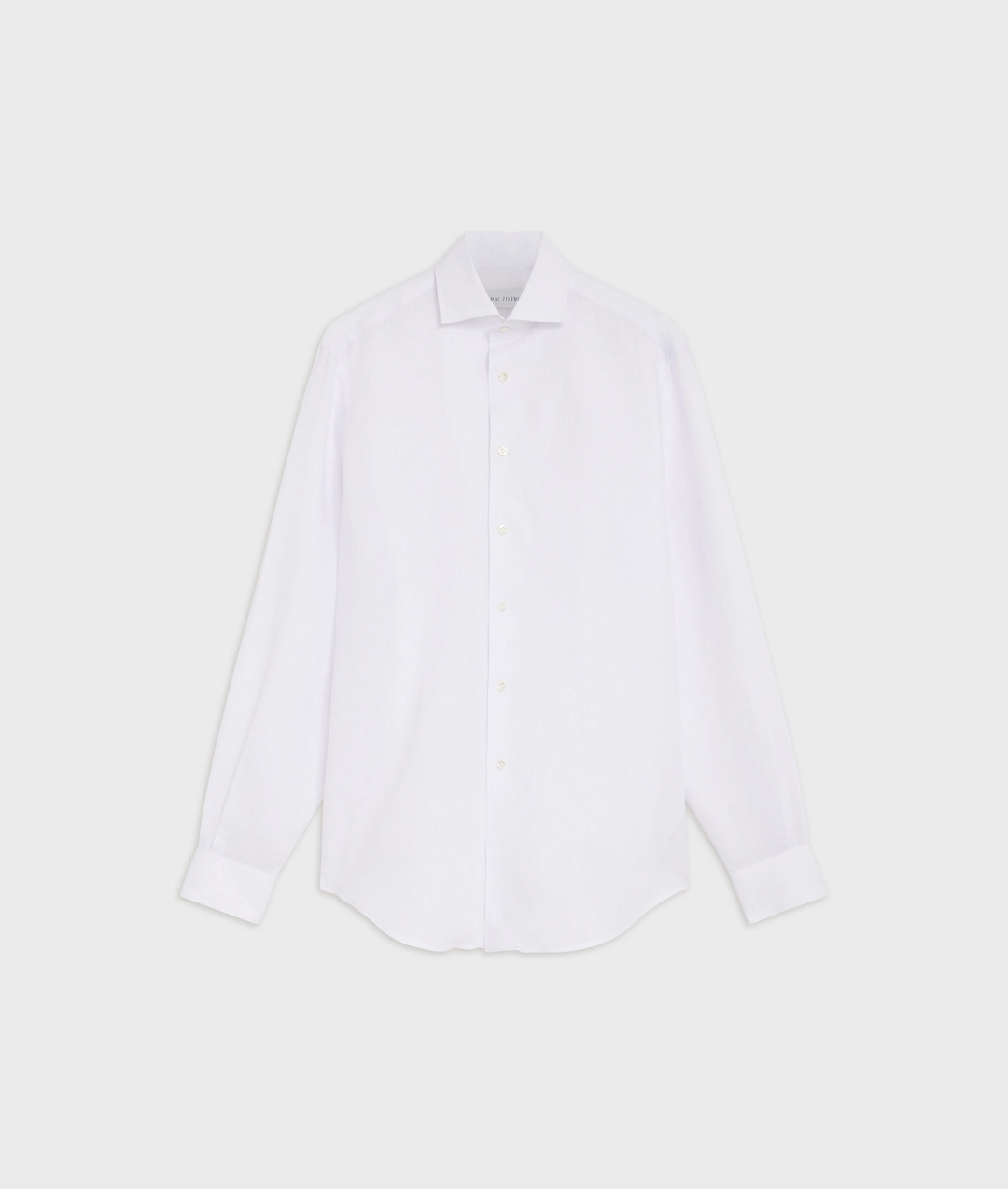 white linen french one piece palermo collar shirt