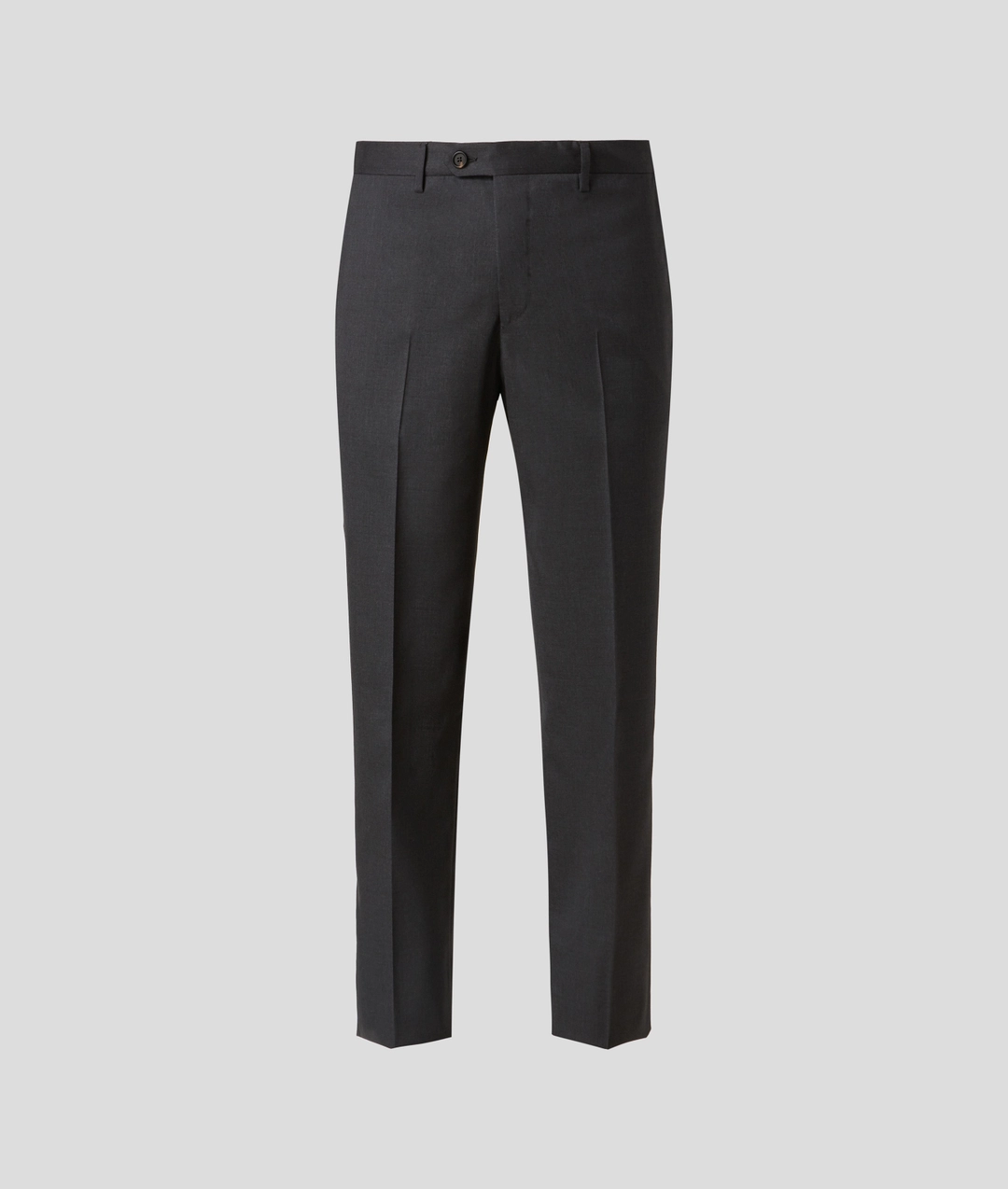 Classic Pants in Pure Wool with Front Crease Dark Grey