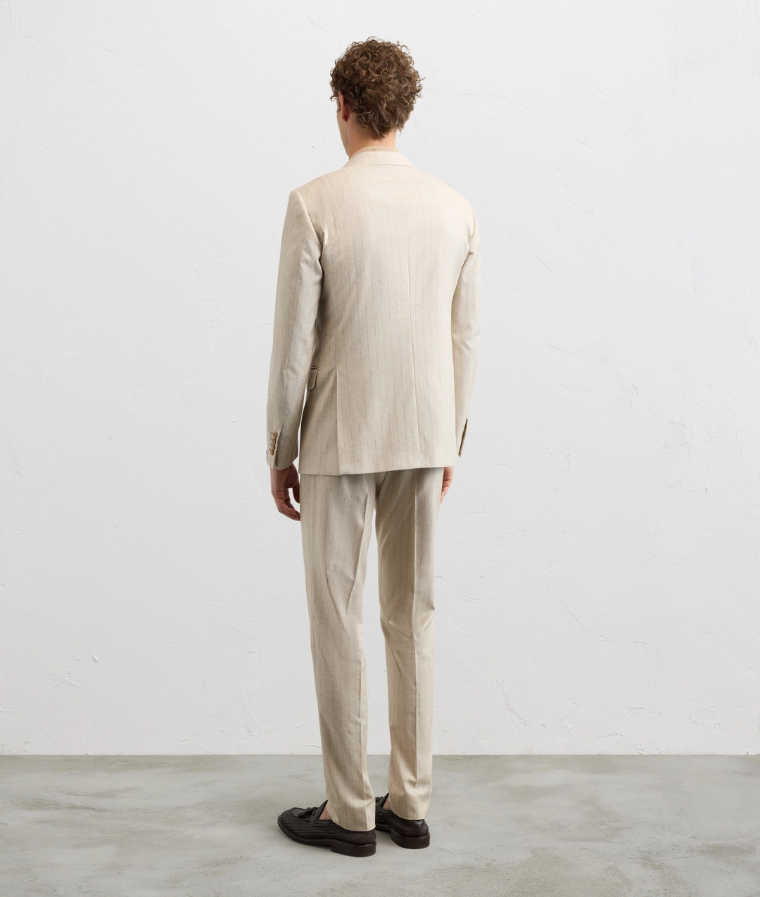 natural colored wool cotton and silk Vicenza line dress — photo 4 of 5