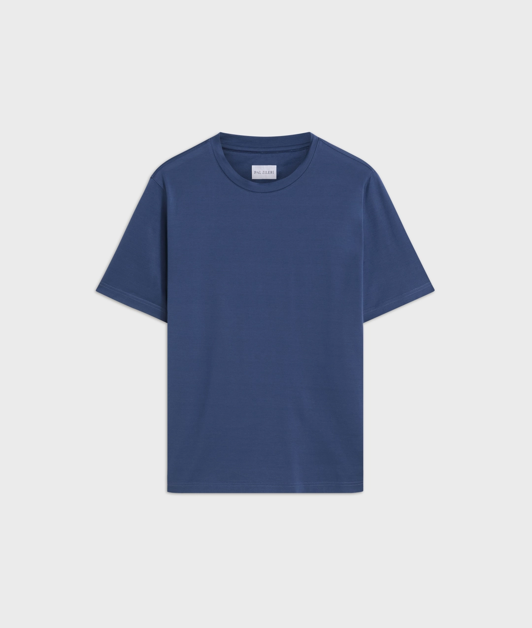 light blue mercerized cotton jersey short sleeved t shirt