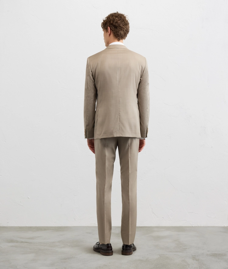 light brown virgin wool key line dress — photo 4 of 5