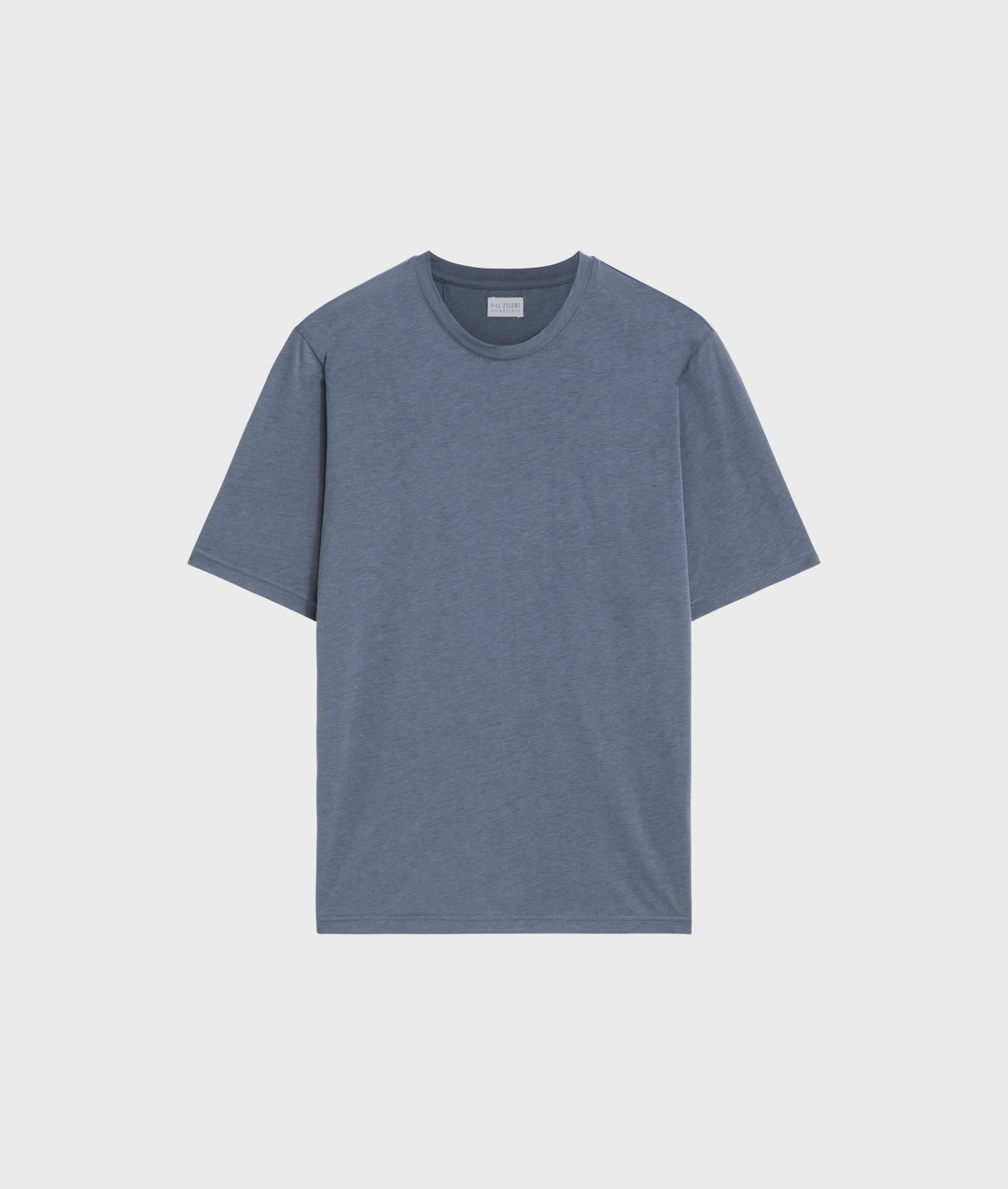 light blue cotton and lyocell jersey t shirt